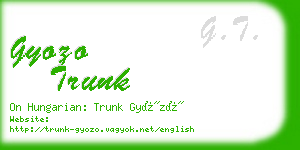 gyozo trunk business card